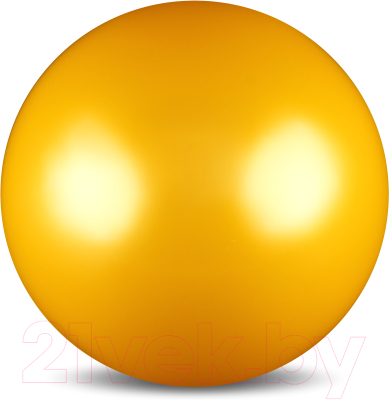 Мяч для художественной гимнастики No Brand Металлик AB2803 (желтый)