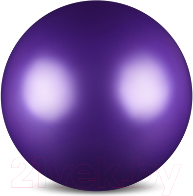 Мяч для художественной гимнастики No Brand Металлик AB2803 (фиолетовый)