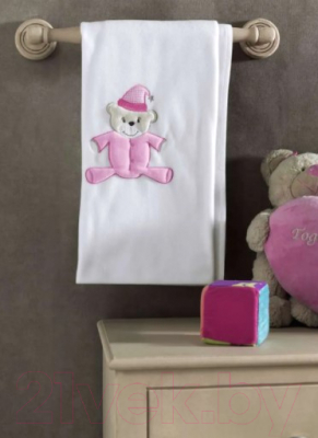 Плед для малышей Kidboo Teddy Boo 80x120 (флис, розовый)