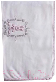Плед для малышей Kidboo Rabbitto 80x90 (хлопок/велюр, розовый)