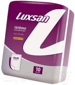 Набор пеленок одноразовых впитывающих Luxsan Premium Extra 60x90 (10шт)
