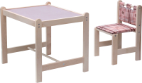 Комплект мебели с детским столом Gnom Малыш-2 Симпатия (сиреневый) - 
