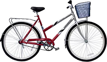 Велосипед Eurobike Voyager (28, красно-серебристый) - общий вид