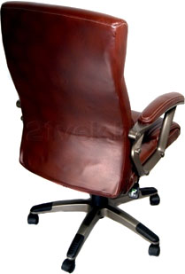 Кресло офисное Деловая обстановка Монако MFT (темно-коричневый) - вид сзади