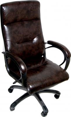 Кресло офисное Деловая обстановка Кипр MFT (темно-коричневый) - общий вид
