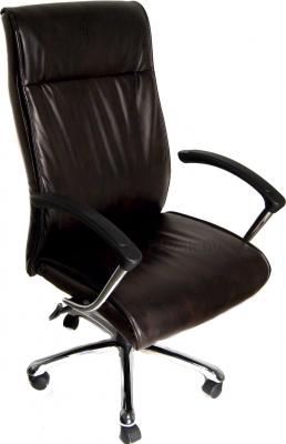 Кресло офисное Деловая обстановка Вип Хром STG (коричневый) - общий вид