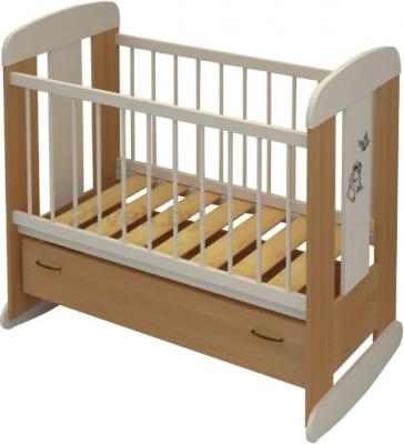Детская кроватка Алмаз-Мебель Зайка (Бук) - общий вид