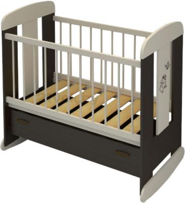 Детская кроватка Алмаз-Мебель Зайка (Венге) - общий вид
