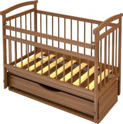 Детская кроватка Бэби Бум Аленка-4 (орех) - общий вид