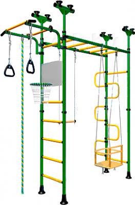 Детский спортивный комплекс Romana Пегас ДСКМ-4-8.06.Г1.490.01-31 (зеленый/желтый) - общий вид