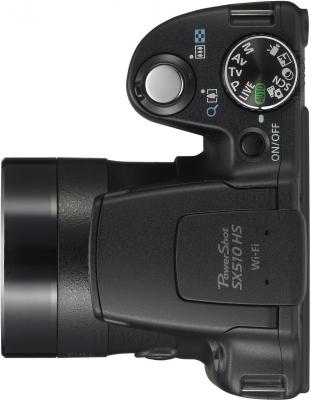 Компактный фотоаппарат Canon PowerShot SX510 HS (черный) - вид сверху