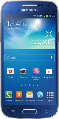 Смартфон Samsung Galaxy S4 mini Dual / I9192 (синий) - общий вид