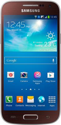 Смартфон Samsung Galaxy S4 mini Dual / I9192 (коричневый) - общий вид