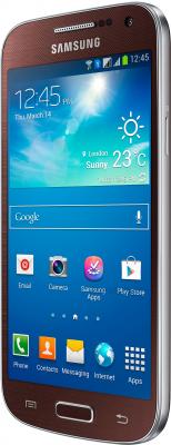Смартфон Samsung Galaxy S4 mini Dual / I9192 (коричневый) - полубоком