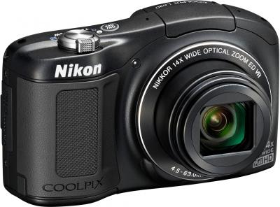 Компактный фотоаппарат Nikon Coolpix L620 (Black) - общий вид
