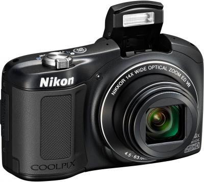 Компактный фотоаппарат Nikon Coolpix L620 (Black) - общий вид