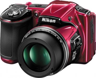 Компактный фотоаппарат Nikon Coolpix L830 (Red) - общий вид