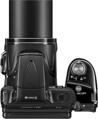 Компактный фотоаппарат Nikon Coolpix L830 (Black) - вид сверху
