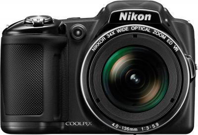 Компактный фотоаппарат Nikon Coolpix L830 (Black) - вид спереди