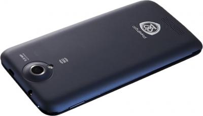 Смартфон Prestigio MultiPhone 5501 (Blue) - вид лежа