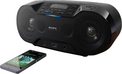 Магнитола Sony ZS-RS70BT - прослушивание с помощью NFC