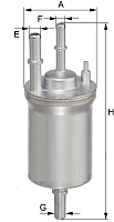 Топливный фильтр Hengst H354WK - 