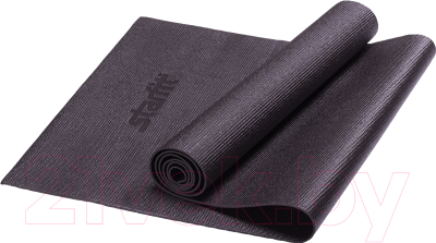 Коврик для йоги и фитнеса Starfit FM-101 PVC (173x61x0.3см, черный)