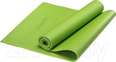 Коврик для йоги и фитнеса Starfit FM-101 PVC (173x61x0.4см, зеленый)