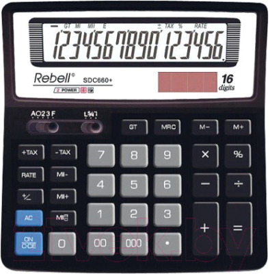 Калькулятор Rebell RE-SDC660+BX (черный)