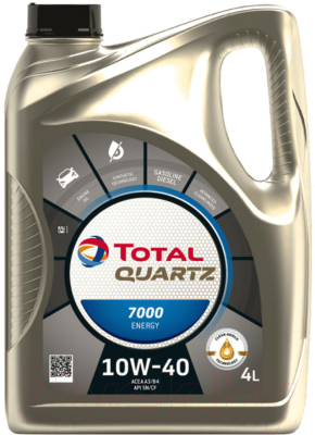 Моторное масло Total Quartz Energy 7000 10W40 201536/214113 (4л)