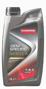 Моторное масло Champion OEM Specific 5W30 C3 LL III / 1048182 (1л)