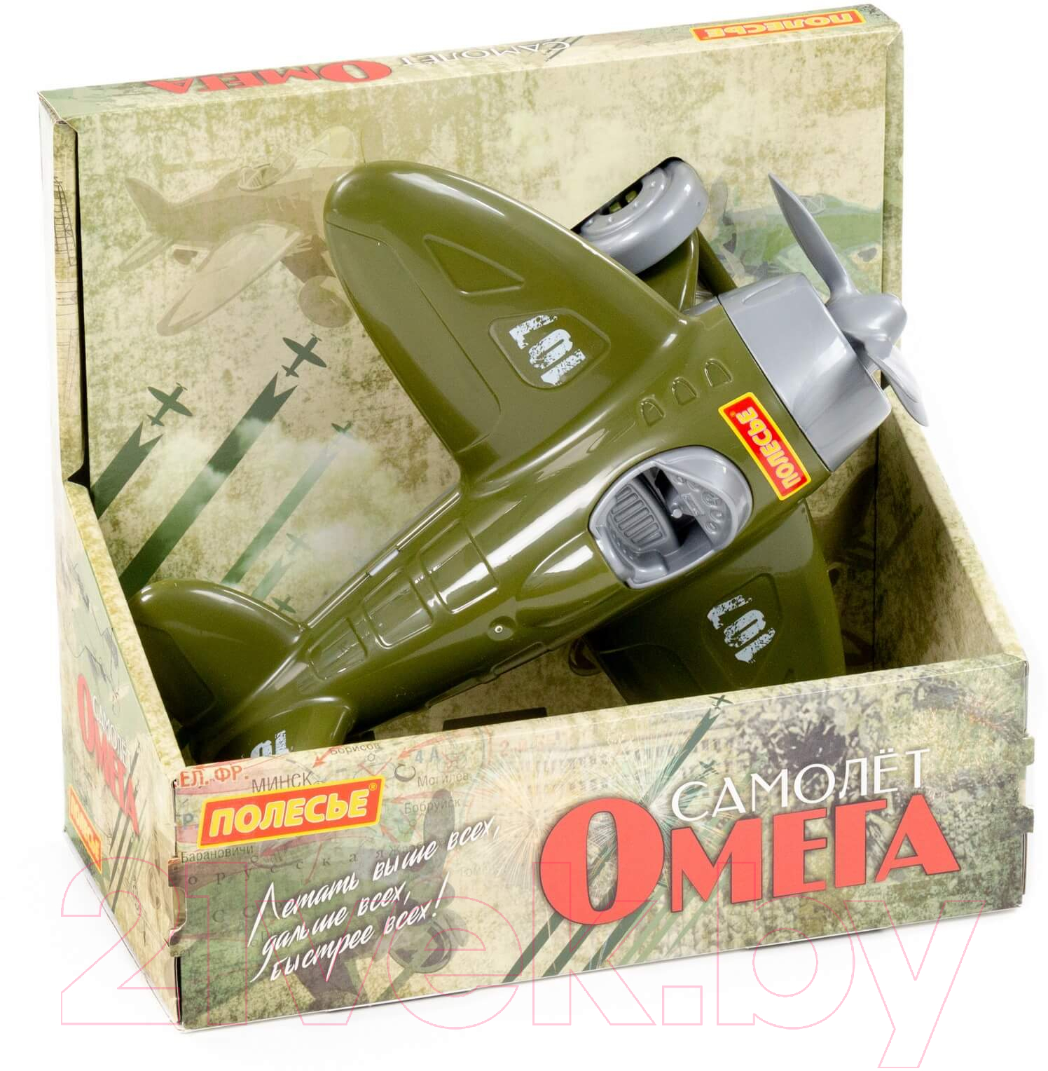 Самолет игрушечный Полесье Омега. Военный / 89304 — фото 5