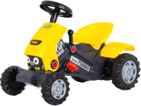 Каталка детская Полесье Turbo-2 Трактор с педалями / 89335 (желтый) - 