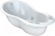 Ванночка детская Kidwick Шатл / KW220106 (с термометром, белый/бирюзовый) - 
