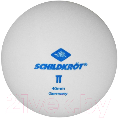 Набор мячей для настольного тенниса Donic Schildkrot 2T-Club / 618381 (6шт, белый)