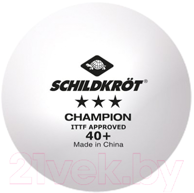 Набор мячей для настольного тенниса Donic Schildkrot Champion 3 / 608542 (120шт)