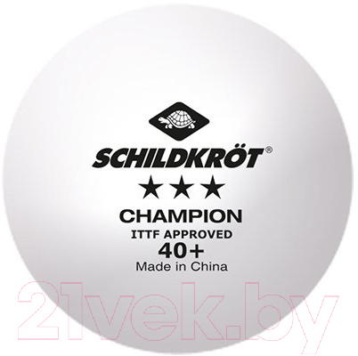 Набор мячей для настольного тенниса Donic Schildkrot Champion 3 / 608542