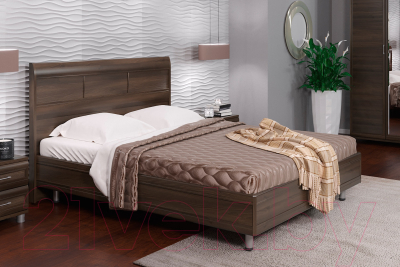 Двуспальная кровать Лером Мелисса КР-2804-АТ 180x200 (акация молдау)