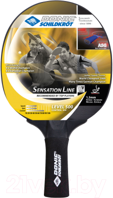 Ракетка для настольного тенниса Donic Schildkrot Sensation 500 / 714402
