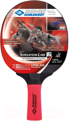 Ракетка для настольного тенниса Donic Schildkrot Sensation 600 / 724402