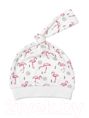 Комплект одежды для малышей Amarobaby Soft Hugs Фламинго / AB-OD20-SHF301/00-62 (белый, р. 62)