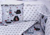 

Комплект постельный для малышей Amarobaby, Premium Котики