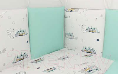 

Комплект постельный в кроватку Amarobaby, Premium Горы / AMARO-3018-Go