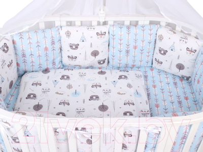 Комплект постельный для малышей Amarobaby Premium Индейцы / AMARO-3018-In
