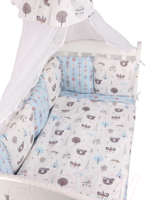 Комплект постельный для малышей Amarobaby Premium Индейцы / AMARO-3018-In