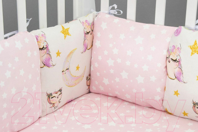 

Комплект постельный в кроватку Amarobaby, Premium Сонные совушки / AMARO-3018-SS