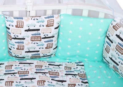 

Комплект постельный в кроватку Amarobaby, Premium Трасса / AMARO-3018-Tr