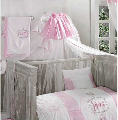 Балдахин на кроватку Kidboo Rabitto (розовый)