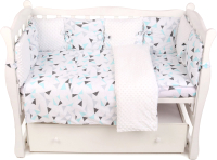

Комплект постельный для малышей Amarobaby, Exclusive Soft Collection Треугольники / AMARO-3015-SCT