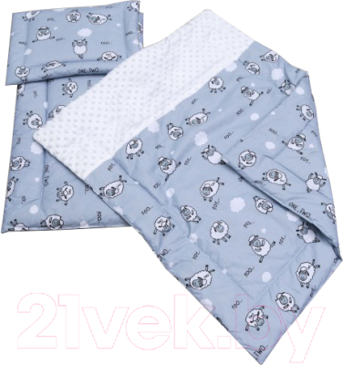 

Комплект постельный в коляску Amarobaby, Exclusive Soft Collection 101 барашек / AMARO-36MS-SCB